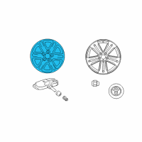 OEM 2012 Toyota Highlander Wheel, Alloy Diagram - 42611-48470