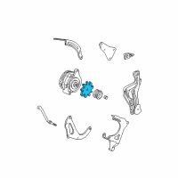 OEM 1988 Cadillac Brougham Fan Assembly - Generator Diagram - 1984430