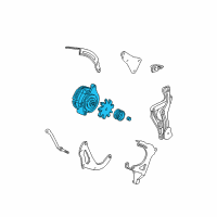 OEM 1996 GMC Safari Alternator Diagram - 19244789