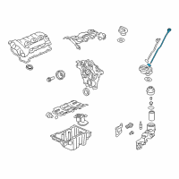 OEM Cadillac CTS Dipstick Diagram - 12662597