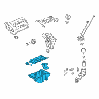 OEM 2013 Cadillac CTS Oil Pan Diagram - 12630705