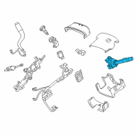 OEM Chevrolet Silverado Signal Lever Diagram - 22982103