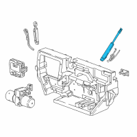 OEM 2017 Chevrolet Camaro Lift Cylinder Diagram - 23497809