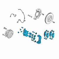 OEM 2022 Kia Telluride Front Brake Assembly, Left Diagram - 58110S9000
