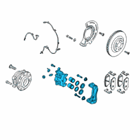 OEM 2021 Kia Telluride Pad U Diagram - 58180S9A00