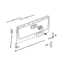 OEM 2010 Chevrolet Silverado 2500 HD Lock Cylinder Diagram - 25775278