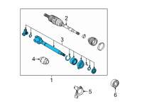 OEM Lexus NX350 JOINT ASSY, FR DRIVE Diagram - 43030-78090