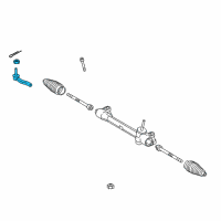 OEM Toyota Yaris Outer Tie Rod Diagram - 45047-59165