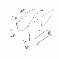 OEM 2004 Kia Rio Knob-Latch Rod Diagram - 81480FD000