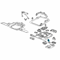 OEM 2013 Cadillac ATS Courtesy Lamp Diagram - 22792490