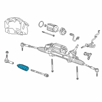 Genuine Toyota Rack and Pinion Boot diagram
