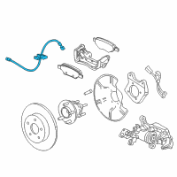 OEM 2014 Cadillac ELR Brake Hose Diagram - 13359999