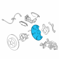OEM Buick Cascada Splash Shield Diagram - 13408175