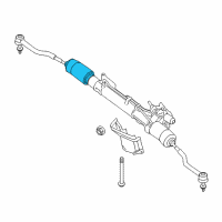 OEM Nissan Boot Kit Power Steering Gear Diagram - D8204-JA00A