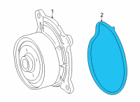 OEM Lexus GASKET, WATER PUMP Diagram - 16271-25020