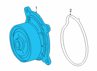 OEM Lexus NX350 PUMP ASSY, WATER Diagram - 16100-25030