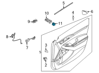 OEM Kia Switch Assembly-Mirror R Diagram - 93530Q5000