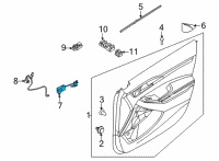 OEM Kia Seltos Lamp Assembly-Front Door Diagram - 92930Q5010