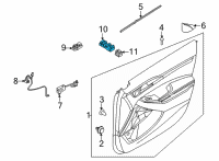 OEM 2021 Kia Seltos Power Window Unit Assembly Diagram - 93571Q5100