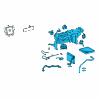 OEM 2012 Lexus LS460 Unit Assy, Cooling, Rear Diagram - 87030-50120