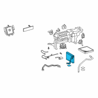 OEM 2010 Lexus LS460 Evaporator Sub-Assy (Rear) Diagram - 88501-50280