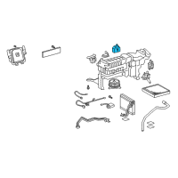 OEM 2015 Lexus LS460 Rear Cooling Unit Damper Servo Sub-Assembly, No.1 Diagram - 87106-50490