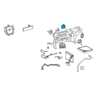 OEM 2013 Lexus LS460 Rear Cooling Unit Damper Servo Sub-Assembly, No.1 Diagram - 87106-50490