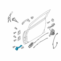 OEM Kia Rio Checker Assembly-Front Door Diagram - 793801W010