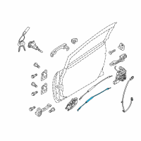 OEM 2016 Kia Rio Cable Assembly-Front Door Inside Diagram - 813711W000