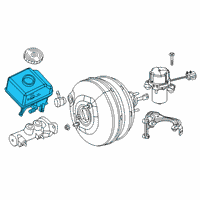 OEM 2021 Jeep Cherokee Brake Master Cylinder Reservoir Diagram - 68446214AA