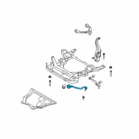 OEM BMW X6 Left Tension Strut With Rubber Mounting Diagram - 31-12-6-791-395