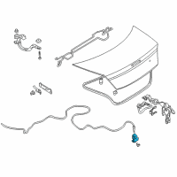 OEM 2002 Dodge Stratus Hood Latch Diagram - MR599606