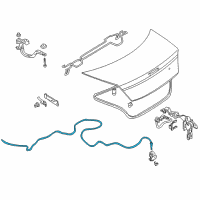 OEM Dodge Stratus Cable-Deck Lid Release Diagram - 68003208AA