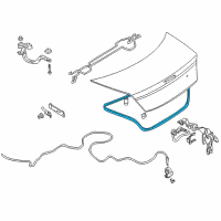 OEM Dodge Stratus WEATHERSTRIP-Trunk Lid Diagram - MR432920