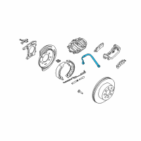 OEM 2005 Hummer H2 Hose Asm, Rear Brake Diagram - 19366684