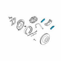 OEM Hummer H2 Rear Pads Diagram - 19210707