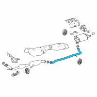 OEM 2019 Toyota Camry Intermed Pipe Diagram - 17420-25040