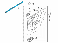 OEM 2022 Kia Sorento W/STRIP-Rr Dr Belt I Diagram - 83230R5000