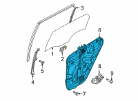 OEM Hyundai Santa Cruz PANEL ASSY-REAR DOOR MODULE, LH Diagram - 83471-K5000