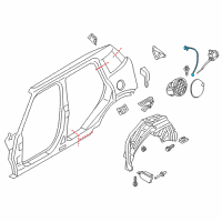 OEM 2012 BMW 335i Emergency Mechanism Parking Lock Diagram - 51-25-7-131-748