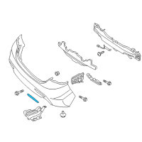 OEM Hyundai Elantra Coupe Reflector/Reflex Assembly-Rear Lh Diagram - 92405-3X500