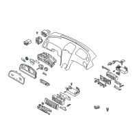 OEM 2000 Nissan Maxima Meter Assy-Water Temperature Diagram - 24835-2Y900