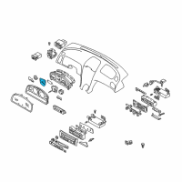 OEM 2001 Nissan Maxima Tachometer Assy Diagram - 24825-2Y910