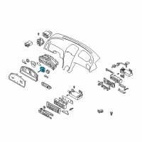 OEM 2000 Nissan Maxima Speedometer Assembly Diagram - 24820-2Y910