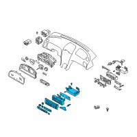 OEM 2001 Nissan Maxima Control Assembly Diagram - 27500-2Y970