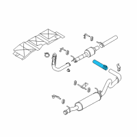 OEM Ford Tailpipe Extension Diagram - 8C2Z-5K238-A