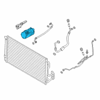 OEM 2018 BMW M4 Air Conditioning Compressor Without Magnetic Coupling Diagram - 64-52-9-332-782