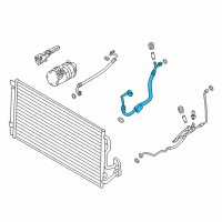 OEM BMW M4 Suction Pipe Evaporator-Compressor Diagram - 64-53-9-321-309