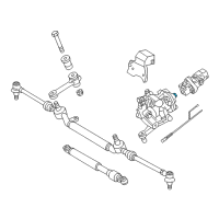 OEM 2007 Chrysler Crossfire Power Steering Rack Gear Diagram - 5096644AA