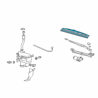 OEM 2005 Lexus GX470 Front Wiper Blade, Right Diagram - 85212-60191